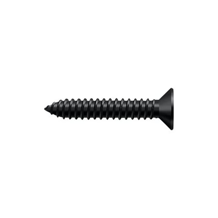 Deltana Wood Screw, #14, 1-1/2 in, Paint Black Brass Flat Head Phillips Drive SCWB14125U19